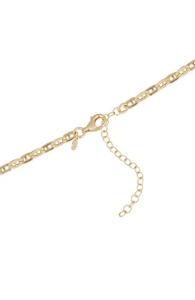 Athra Luxe Mariner Chain Link Necklace In Gold