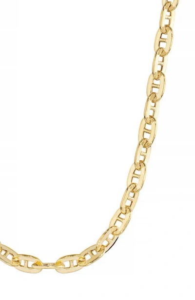 Athra Luxe Mariner Chain Link Necklace In Gold