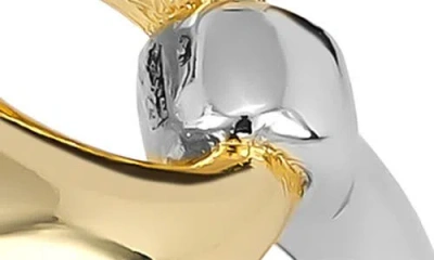 Athra Luxe Sculpted Mariner Link Ring In Gold