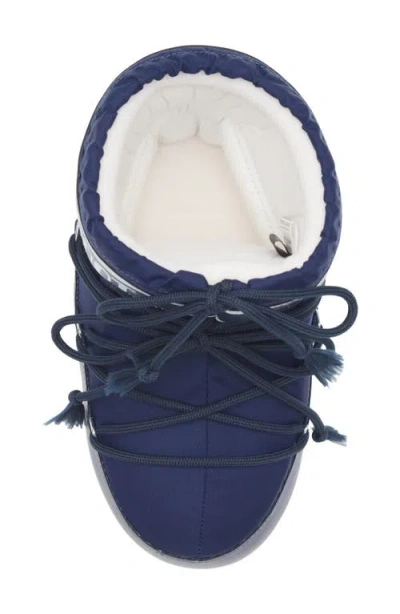 Moon Boot Stivaletti Icon Low In Nylon Blu Unisex In Blue