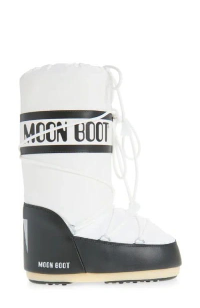 Moon Boot Two-tone Nylon And Synthetic Leather Icon Boots In Multi