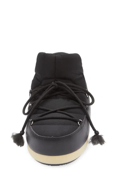 Moon Boot Icon Logo Printed Lace-up Boots In Blue