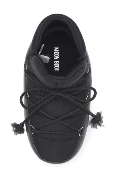 Moon Boot Icon Logo Printed Lace-up Boots In Blue