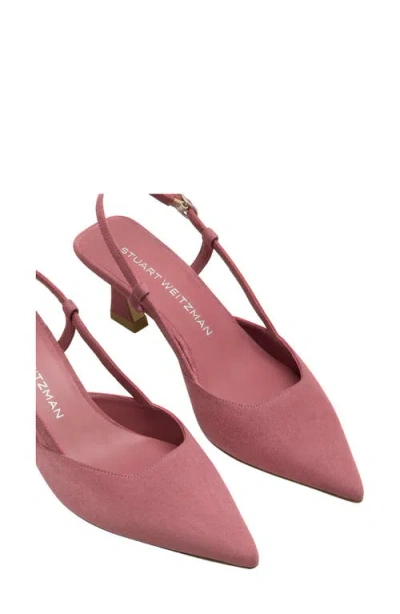 Stuart Weitzman Vinnie 50 Slingback Pump In Pink