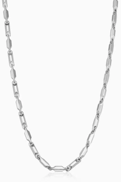 Oradina Sterling Silver Marine Link Chain In Metallic