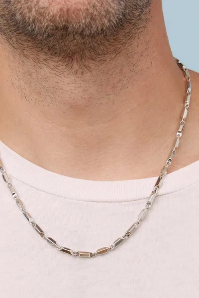 Oradina Sterling Silver Marine Link Chain In Metallic