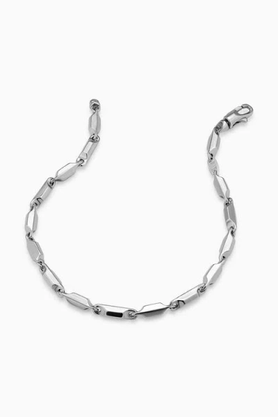 Oradina Sterling Silver Marine Link Bracelet In Metallic