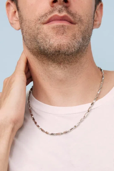 Oradina Sterling Silver Marine Link Chain In Metallic