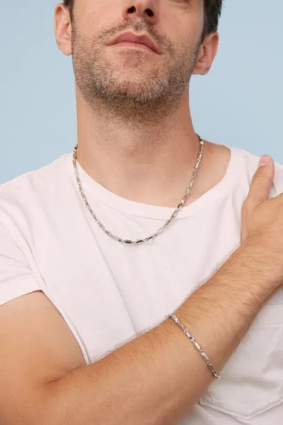 Oradina Sterling Silver Marine Link Chain In Metallic