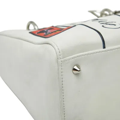 Pre-owned Dior Christian  White Leather Handbag Shoulder Bag ()