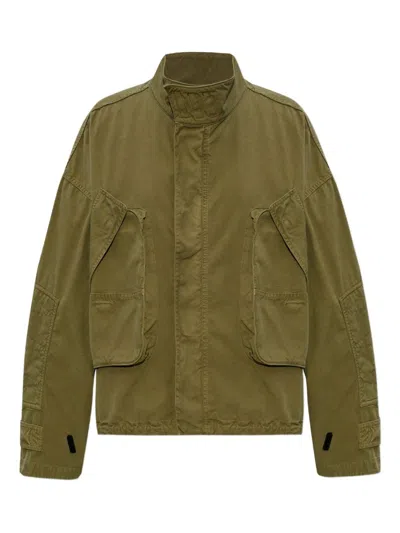 Attico Pockets Detail Jacket In Green