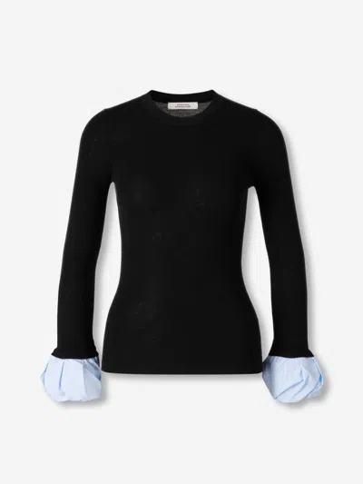 Dorothee Schumacher Chic Knit Sweater In Black