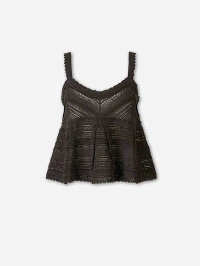 Zimmermann Lucky Lace Scalloped Top In Brown