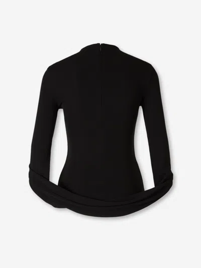 Alexander Wang Draped Top In Black