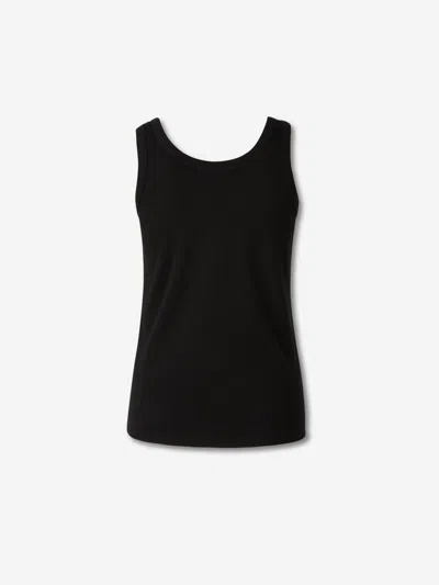 The Row Frankie Organic Cotton-jersey Tank In Black