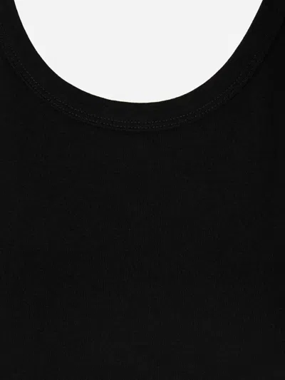 The Row Frankie Organic Cotton-jersey Tank In Black