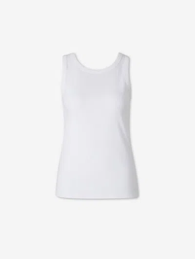The Row Essentials Frankie Organic Cotton-jersey Tank In White