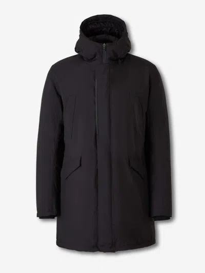Herno Hooded Parka Down Jacket Clothing In Black