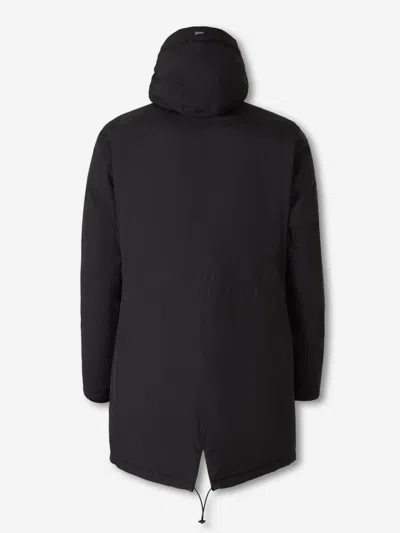 Herno Hooded Parka Down Jacket Clothing In Black