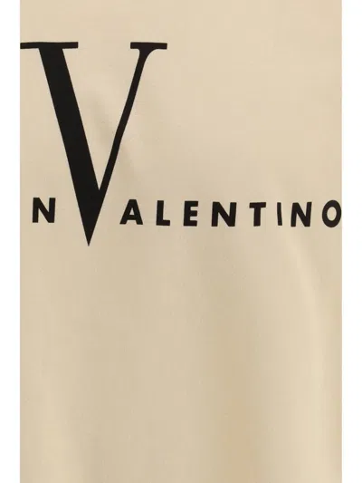 Valentino Garavani Cotton T-shirt With Made In Print Clothing In Brown