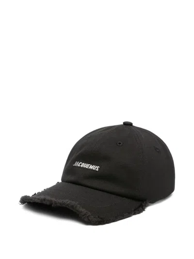 Jacquemus La Casquette Artichaut Baseball Cap In Black
