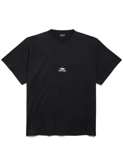 Balenciaga Oversized T-shirt Clothing In Black