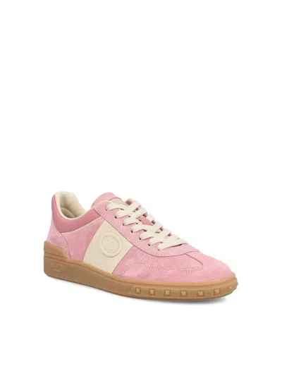 Valentino Garavani Sneakers Upvillage In Pelle Scamosciata Multicolor Donna In Neutral