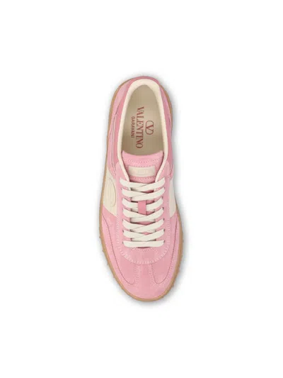 Valentino Garavani Sneakers Upvillage In Pelle Scamosciata Multicolor Donna In Neutral