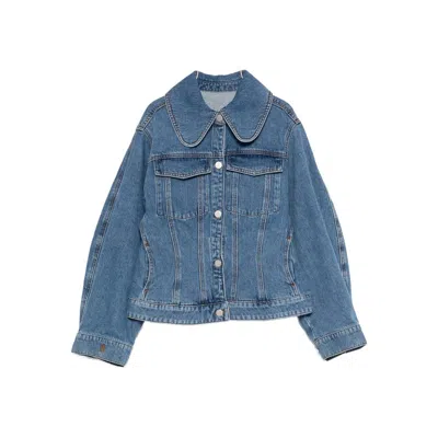 By Malene Birger Villies Denim Jacket In Blue