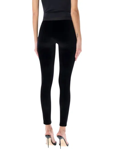 Tom Ford Velour Leggings Trousers Stretch Waistband Slim In Black