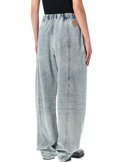 Haikure Angel Elastic Waist Jeans Back Pockets In Blue