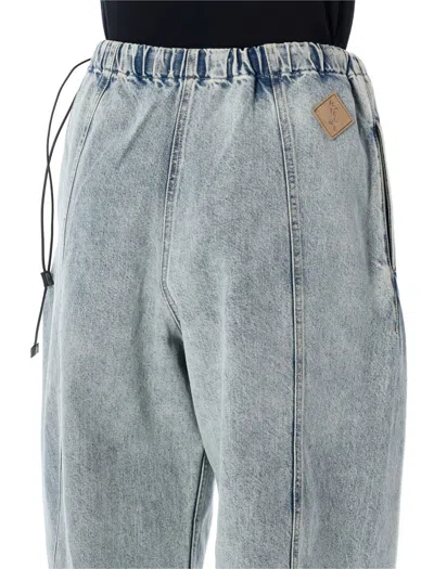 Haikure Angel Elastic Waist Jeans Back Pockets In Blue