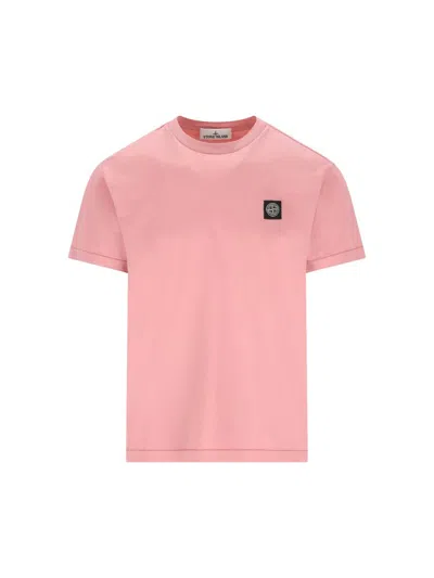 Stone Island Crew Neck T Shirt Short Sleeves In Multi