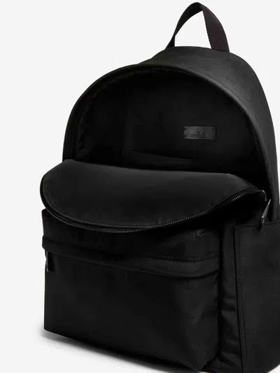 Moncler Pierrick Nylon Backpack Large Front Pocket In Black