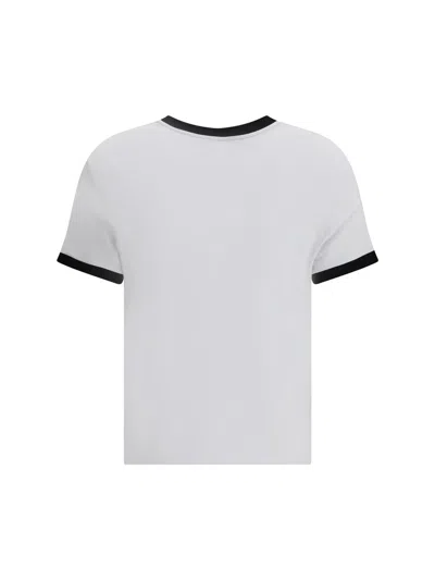 Versace Jersey T-shirt With Contrasting Beading In White