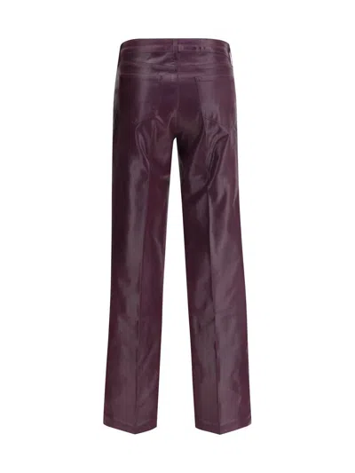 L'agence Multicolor Cotton Flared Jeans In Purple