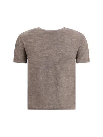 Lisa Yang Ira Ribbed T-shirt In Brown