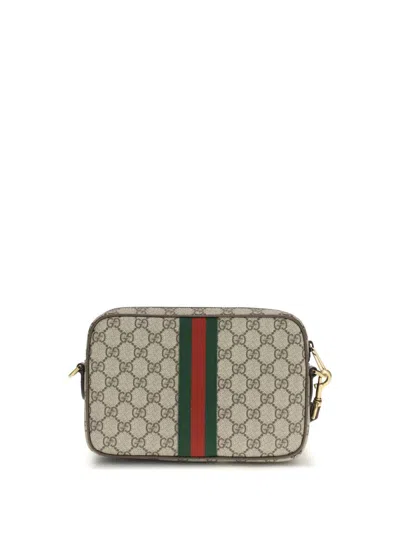 Gucci Men Gg Supreme Fabric And Leather Small Ophidia Gg Crossbody Bag In Multi