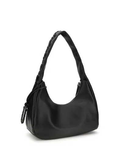 Ganni Women Medium Laces Hobo Bag In Black
