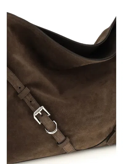 Givenchy Black Calf Leather Bos Taurus Shoulder Bag In Black