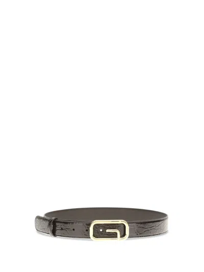 Gucci Women Reversible Belt Featuring A G Square Buckle In Brown