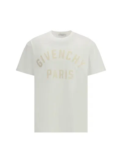 Givenchy White T-shirt With Maxi Logo On The Front In Cotton Man In White