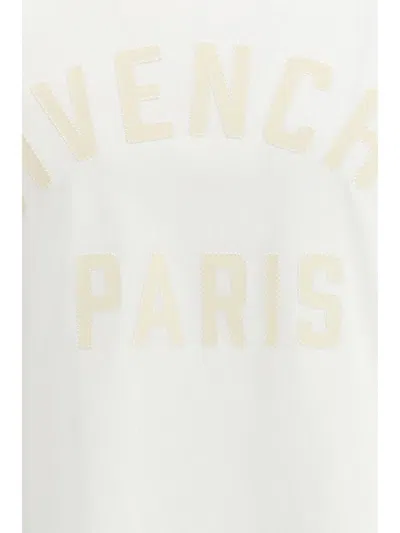 Givenchy White T-shirt With Maxi Logo On The Front In Cotton Man In White
