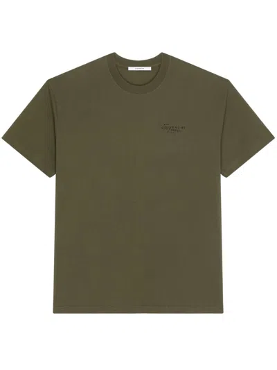 Givenchy Regular Fit Crew Neck Short Sleeve T-shirt In Green