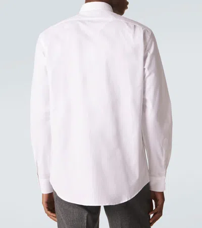 Ralph Lauren Cotton Poplin Shirt In White