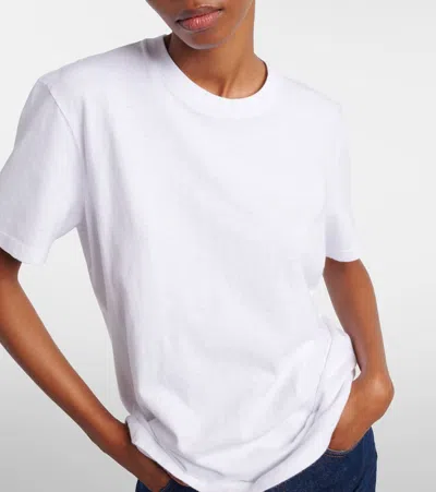 The Row Serata Cotton Jersey T-shirt In White