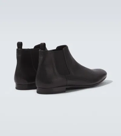Prada Ankle Boots With Elastic Side Panels In Black