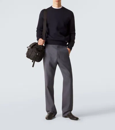 Prada Ankle Boots With Elastic Side Panels In Black