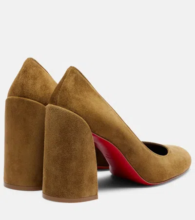 Christian Louboutin Miss Sab Suede Pumps In Green