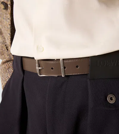 Loewe Leather Belt In Brown